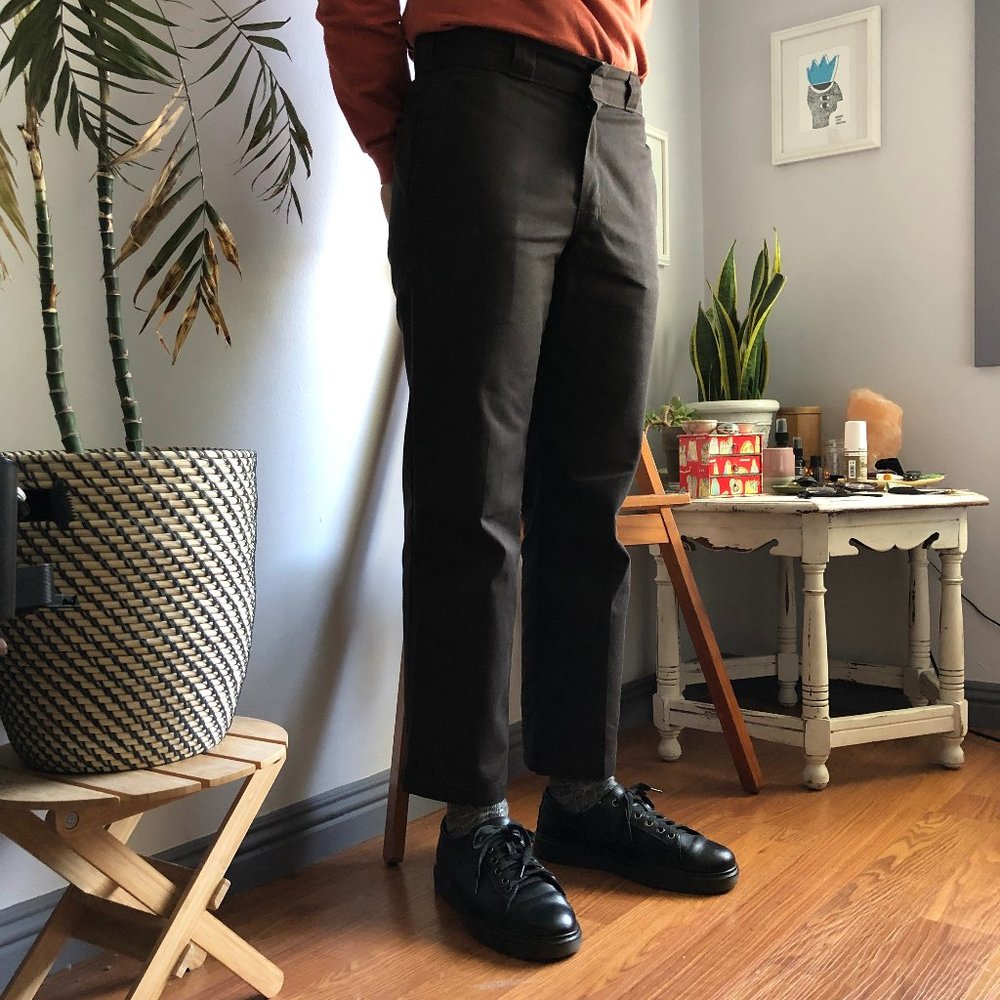 Nearly New Dickies 874 Workwear Pants Brown 33"